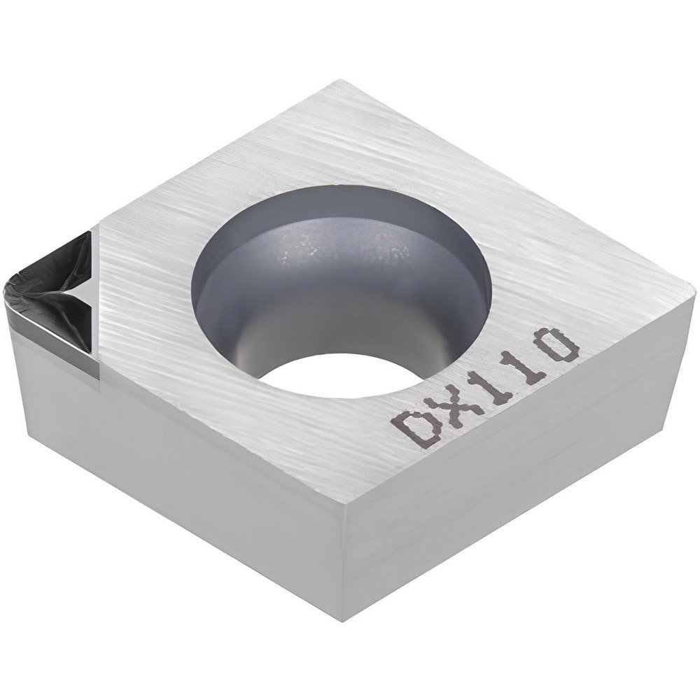 Turning Inserts; Relief Angle: 70 ; Insert Style: CCGT ; Corner Radius (Inch): 1/64 ; Corner Radius (Decimal Inch): 0.0157 ; Included Angle: 80degree ; Manufacturer Grade: DX110