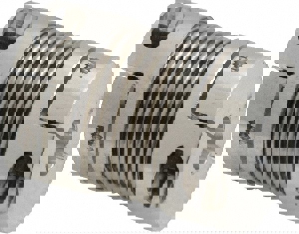 Flexible Bellows Clamp: Aluminum Hub with Stainless Steel Bellows, 3/16