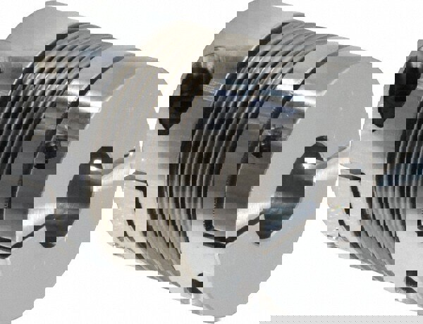 Flexible Bellows Clamp: Aluminum Hub with Stainless Steel Bellows, 1/2