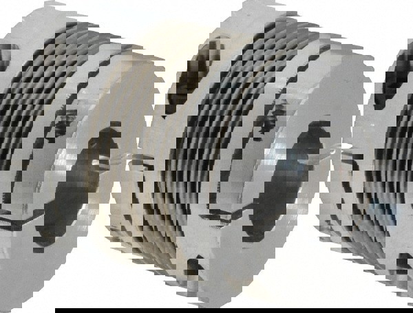 Flexible Bellows Clamp: Aluminum Hub with Stainless Steel Bellows, 1/2