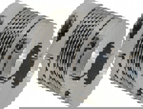 Flexible Bellows Clamp: Aluminum Hub with Stainless Steel Bellows, 5/8