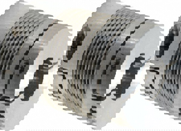 Flexible Bellows Clamp: Aluminum Hub with Stainless Steel Bellows, 3/4