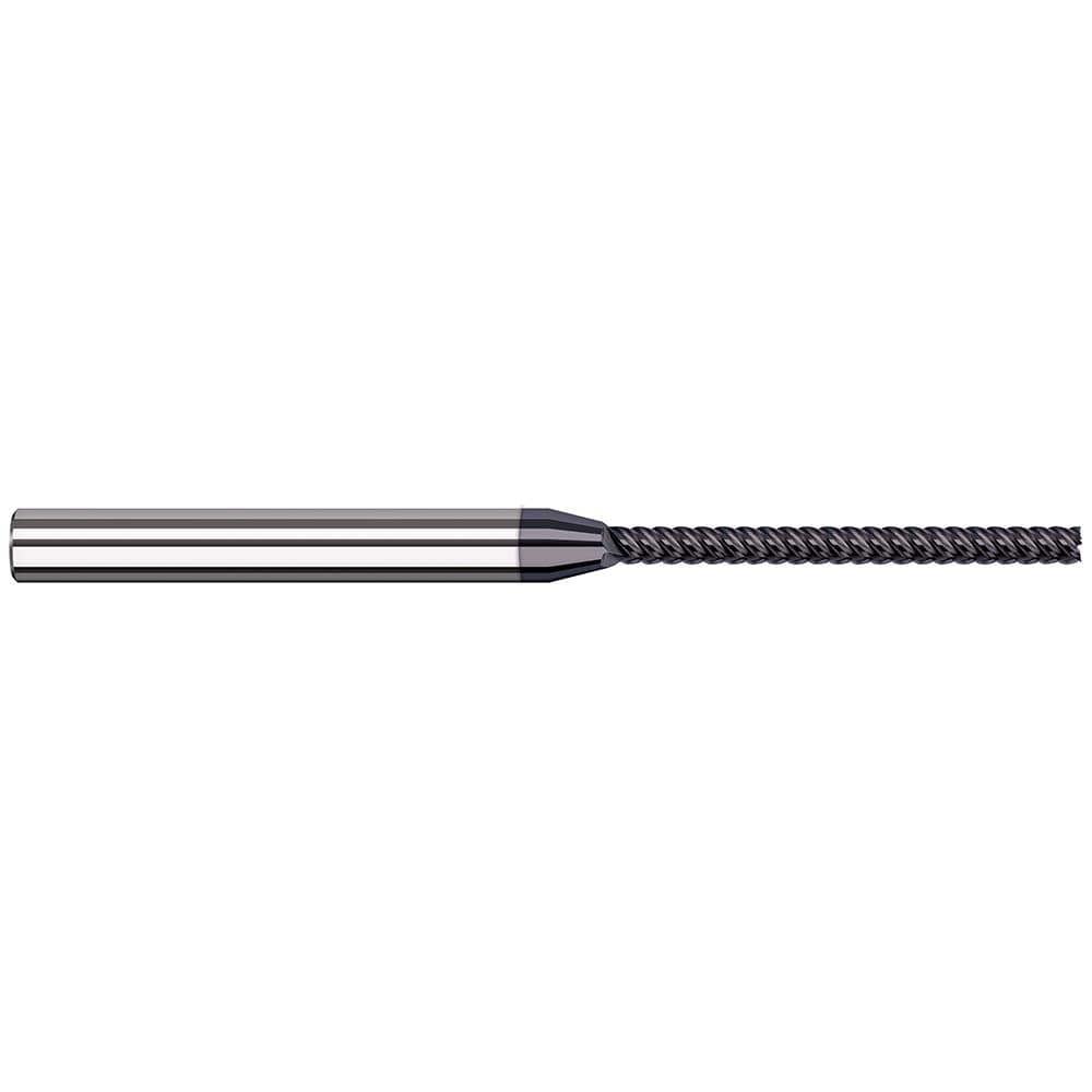 Square End Mill: 3/64'' Dia, 0.57'' LOC, 1/8'' Shank Dia, 2-1/2'' OAL, 5 Flutes, Solid Carbide