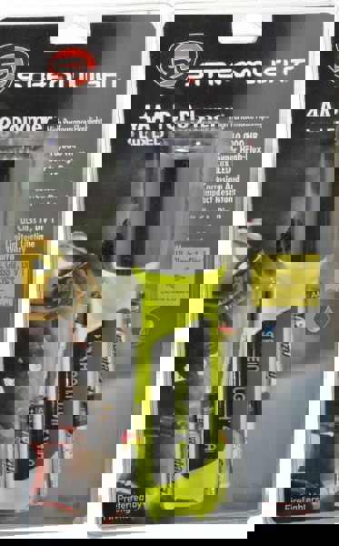 Handheld Flashlight: LED, 6 hr Max Run Time, AA Battery