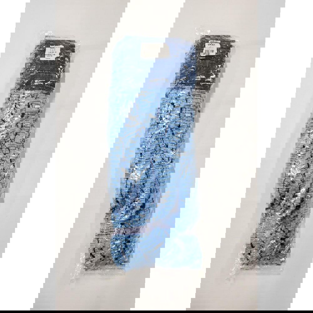 Wet Mop Loop: Clamp Jaw, Large, Blue Mop, Microfiber