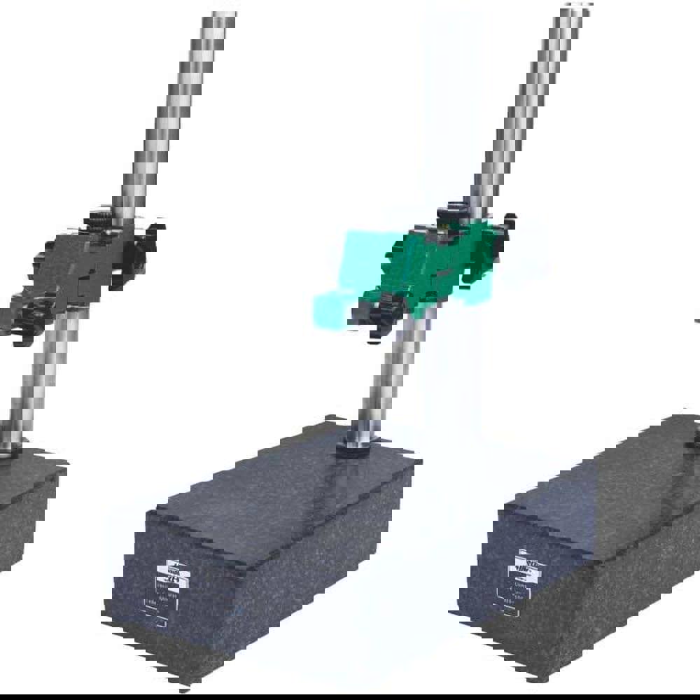 Indicator Transfer & Comparator Gage Stands; Type: Dial Indicator Stand; Fine Adjustment: Yes; Includes: Indicator Holder; Includes Anvil: No; Includes Dial Indicator: No; Includes Holder: Yes; Material: Granite; Overall Height (Decimal Inch): 11; Base Le