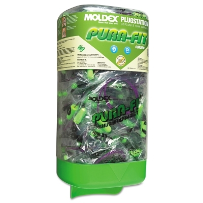 Earplug Dispenser: Pull Out, Wall Mount