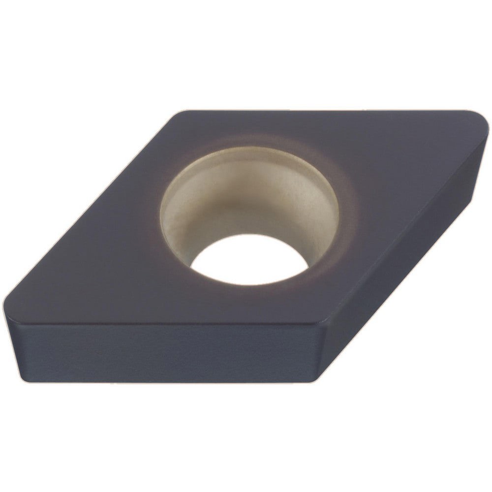 Turning Inserts; Relief Angle: 7.000 ; Insert Style: DCMW ; Corner Radius (mm): 0.80 ; Corner Radius (Inch): 1/32 ; Corner Radius (Decimal Inch): 0.0312 ; Included Angle: 55.00