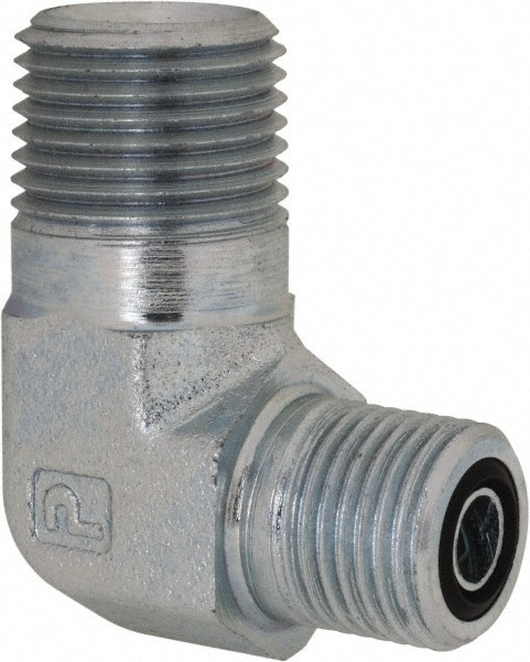 Compression Tube Male Elbow: 1/2-14