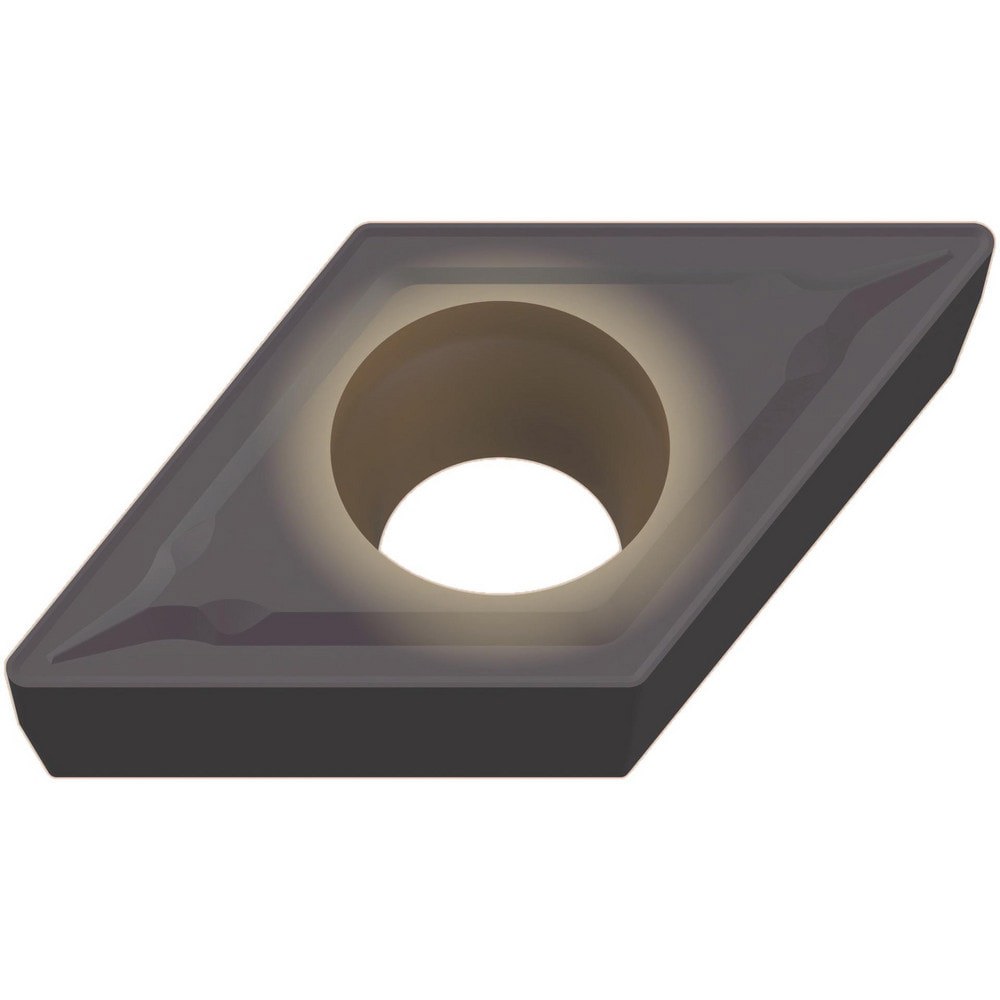 Turning Inserts; Relief Angle: 7.000 ; Insert Style: DCMT ; Corner Radius (mm): 0.80 ; Corner Radius (Inch): 1/32 ; Corner Radius (Decimal Inch): 0.0312 ; Included Angle: 55.00
