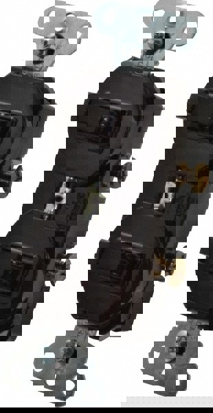 1 Pole, 120/277 VAC, 15 Amp, Flush Mounted, Self Grounding, Tamper Resistant Duplex Switch