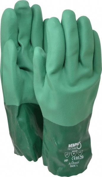 Chemical Resistant Gloves: Neomax Size Large, Neoprene
