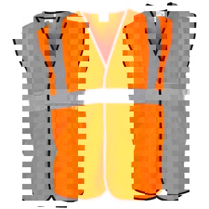 CL 2 SAF VEST ORAN XLG