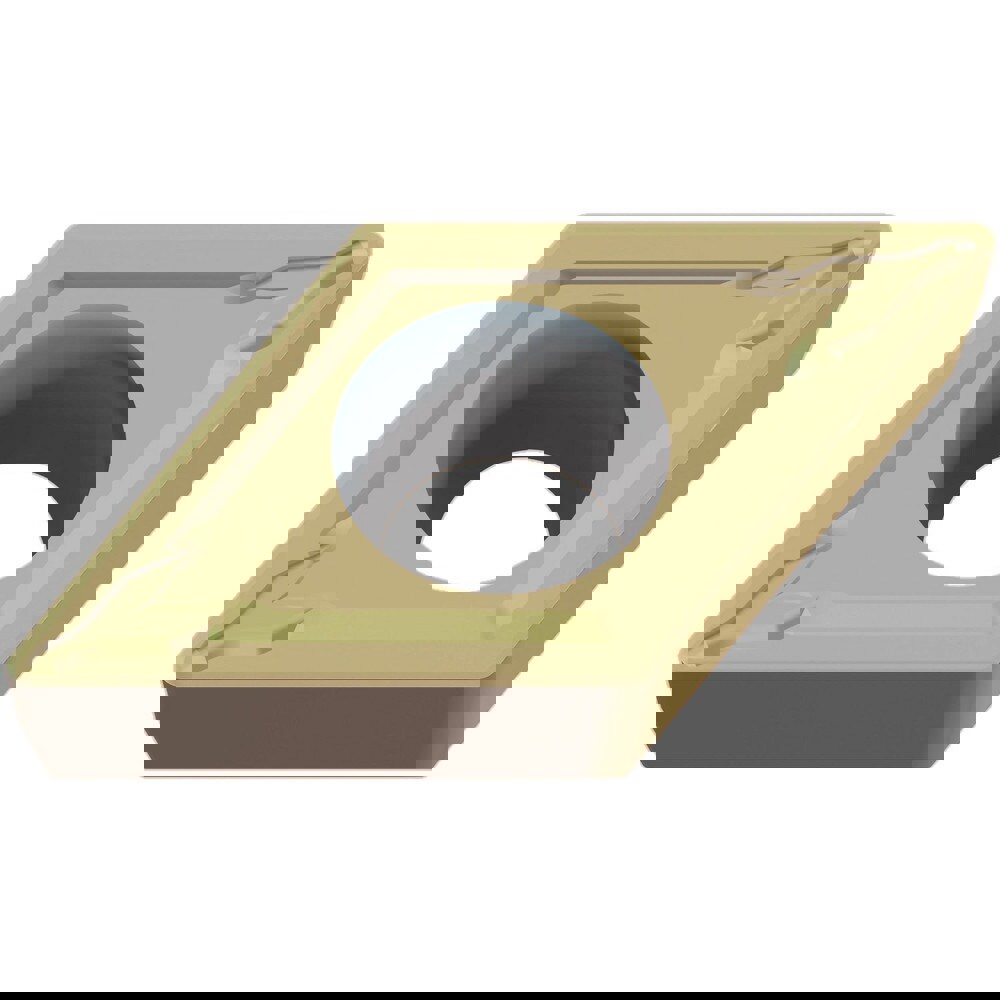 Turning Inserts; Relief Angle: 7.000 ; Insert Style: DCMT ; Corner Radius (mm): 0.40 ; Corner Radius (Inch): 1/64 ; Corner Radius (Decimal Inch): 0.0156 ; Included Angle: 55.00