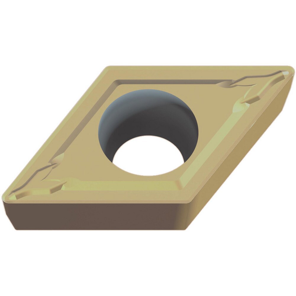 Turning Inserts; Relief Angle: 7.000 ; Insert Style: DCMT ; Corner Radius (mm): 0.80 ; Corner Radius (Inch): 1/32 ; Corner Radius (Decimal Inch): 0.0312 ; Included Angle: 55.00