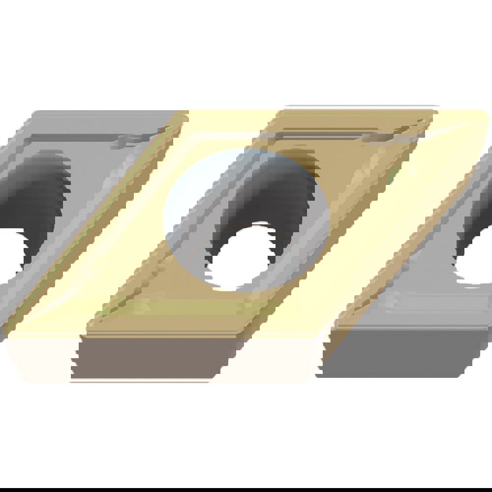 Turning Inserts; Relief Angle: 7.000 ; Insert Style: DCMT ; Corner Radius (mm): 0.40 ; Corner Radius (Inch): 1/64 ; Corner Radius (Decimal Inch): 0.0156 ; Included Angle: 55.00