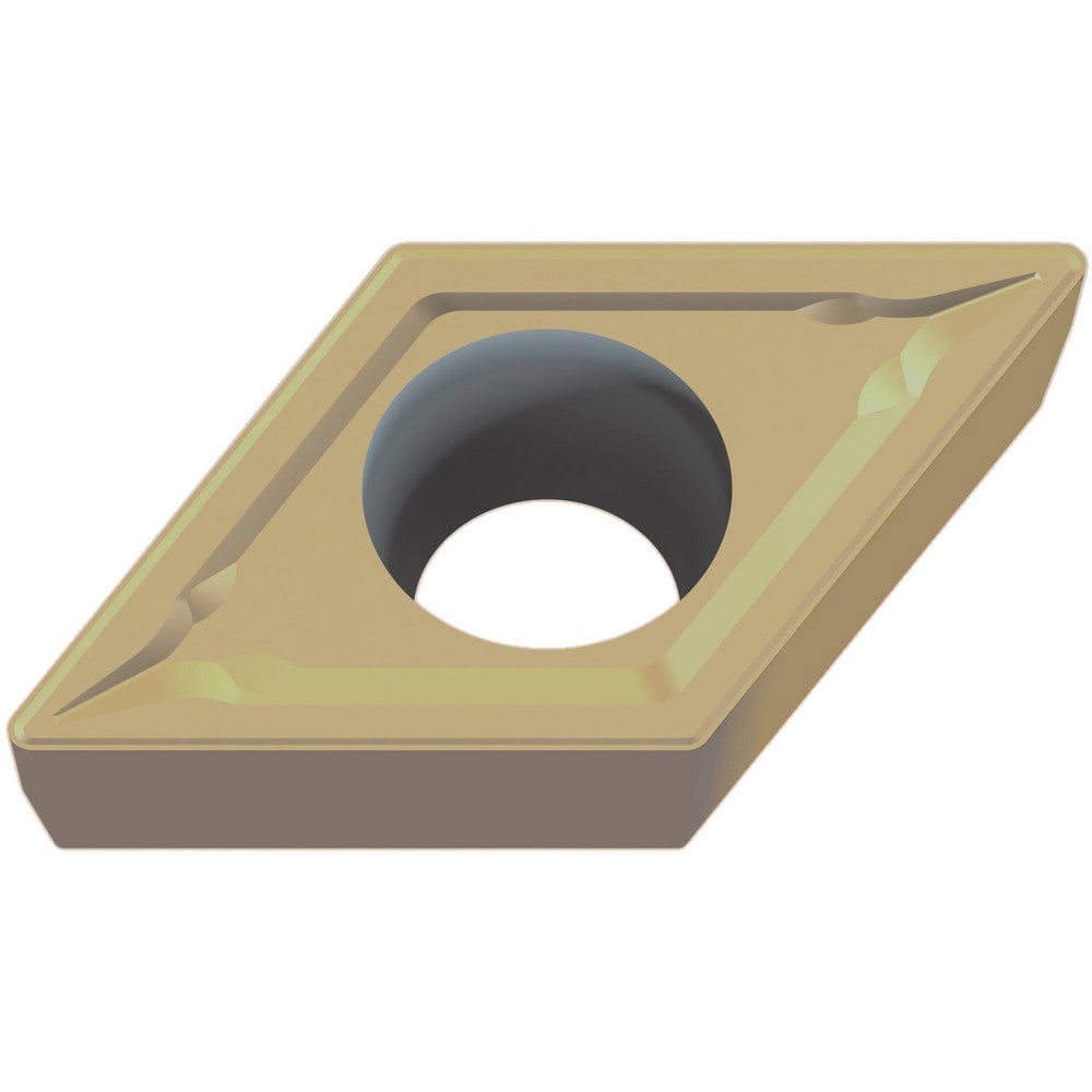 Turning Inserts; Relief Angle: 7.000 ; Insert Style: DCMT ; Corner Radius (mm): 0.80 ; Corner Radius (Inch): 1/32 ; Corner Radius (Decimal Inch): 0.0312 ; Included Angle: 55.00