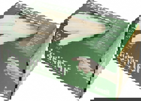 Series TouchNTuff Disposable Gloves: Size X-Large, 4.7 mil, Uncoated-Coated Latex, Industrial Grade, Unpowdered