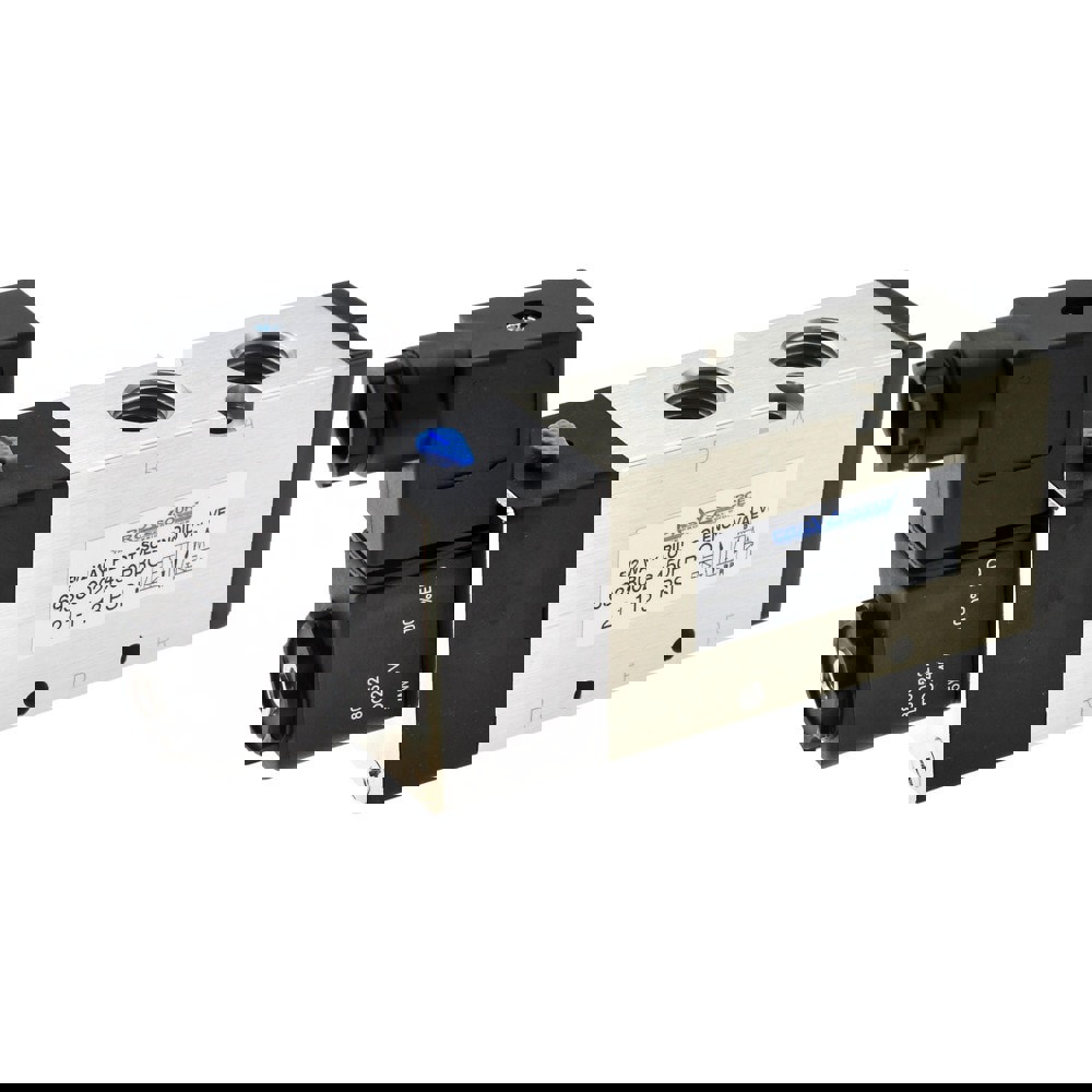 Stacking Solenoid Valve: Internal Pilot, 5-Way, 2 Position, Spring Return