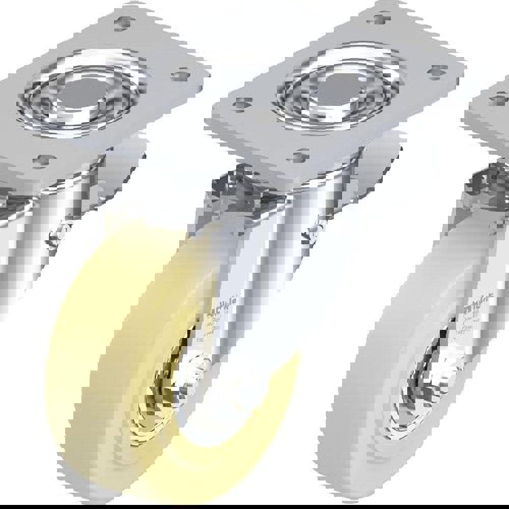 Swivel Top Plate Caster: Cast Nylon, 4