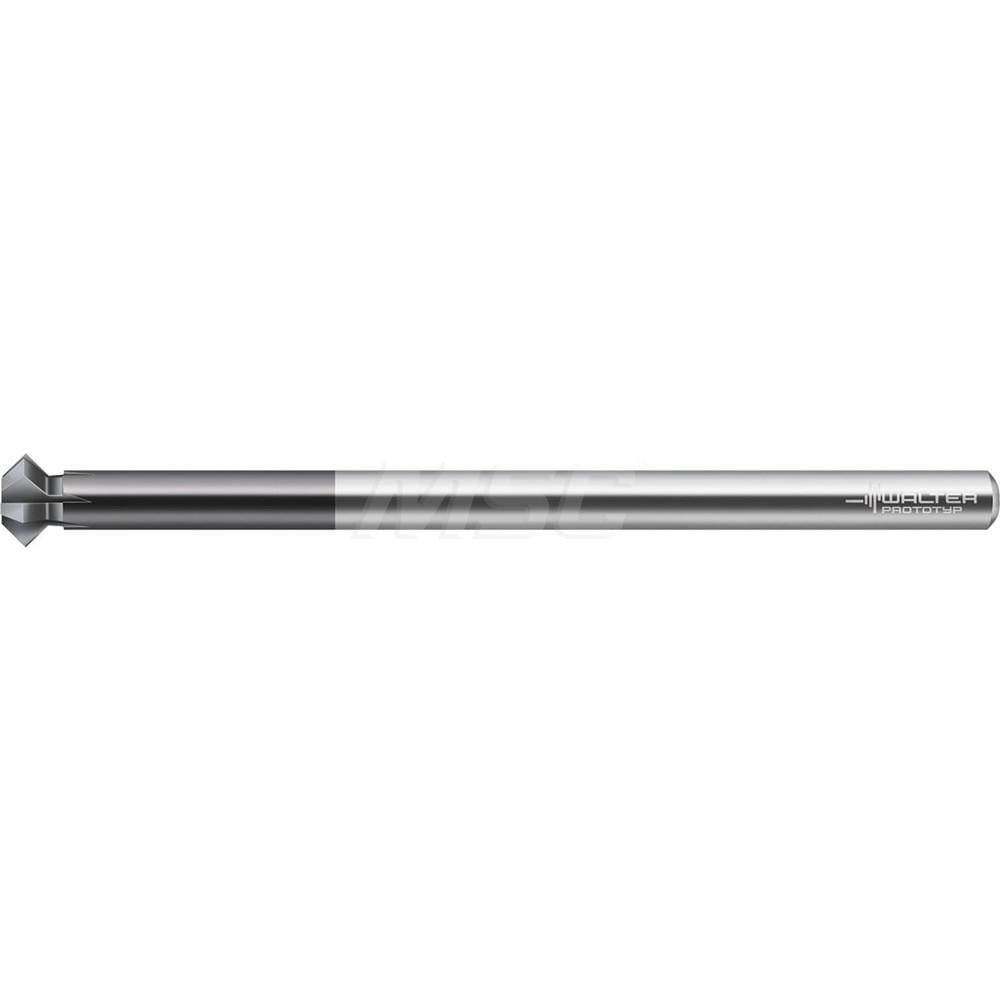 Chamfer Mill: 8 mm Dia, 6 Flutes, Solid Carbide