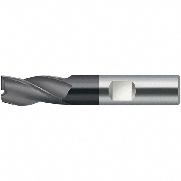 Square End Mill: 3.80 mm Dia, 5.00 mm LOC, 3 Flute, Solid Carbide