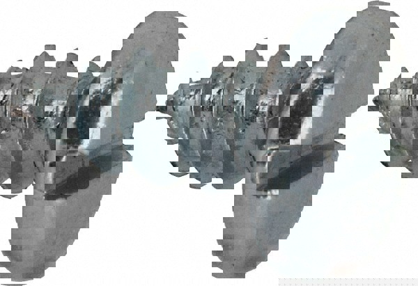 Sheet Metal Screw: #8, Pan Head, Slotted Drive, 3/8