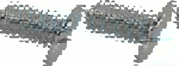 Sheet Metal Screw: #8, Pan Head, Slotted Drive, 7/8