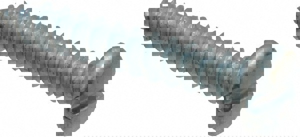 Sheet Metal Screw: #8, Pan Head, Slotted Drive, 1