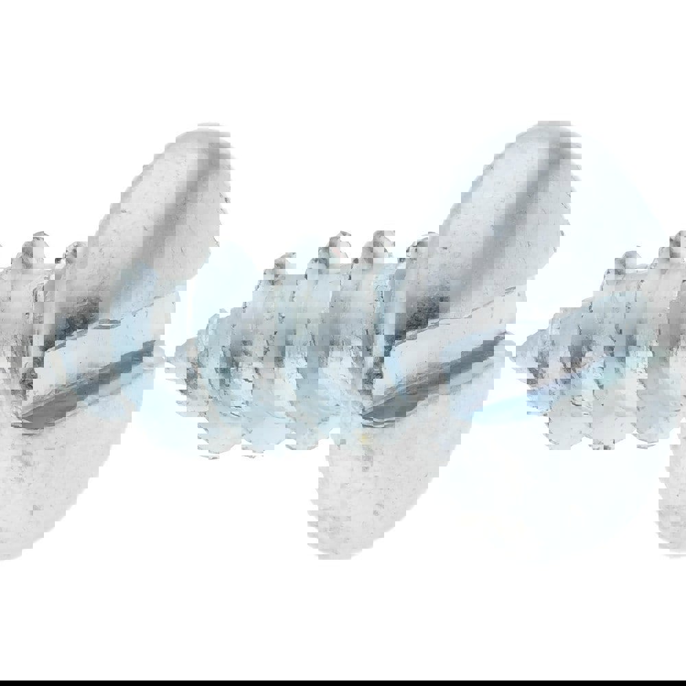 Sheet Metal Screw: #10, Pan Head, Slotted Drive, 1/2