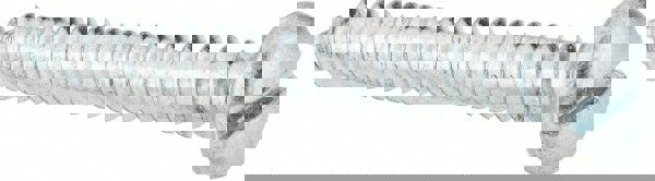 Sheet Metal Screw: #10, Pan Head, Slotted Drive, 1-1/2