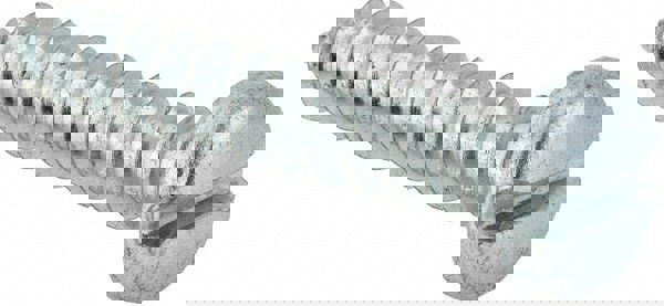 Sheet Metal Screw: #14, Pan Head, Slotted Drive, 1-1/2