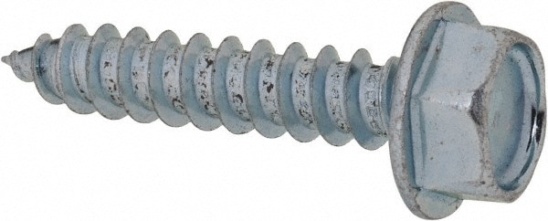 Sheet Metal Screw: 5/16, Hex Head, Hex Drive, 1-1/2