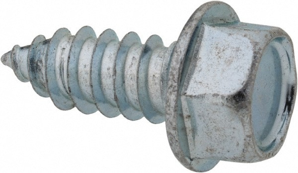 Sheet Metal Screw: 3/8, Hex Head, Hex Drive, 1