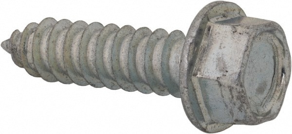 Sheet Metal Screw: 3/8, Hex Head, Hex Drive, 1-1/2