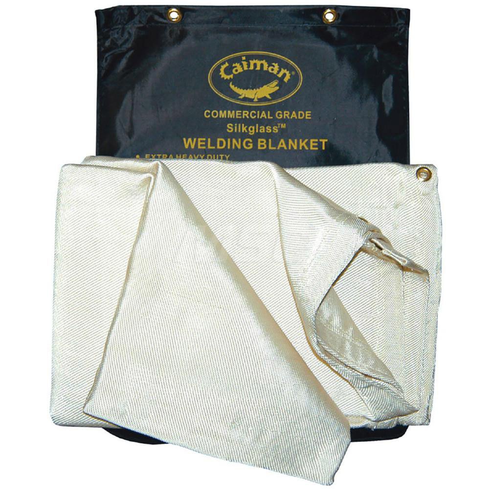 Welding Blankets, Curtains & Rolls; Material: Fiberglass ; Grommet Location: Side ; Width (Feet): 8.00 ; Color: Amber ; Constant Maximum Temperature F: 1000 ; Finish: Uncoated