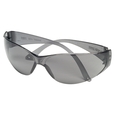 Safety Glass: Scratch-Resistant, Gray Lenses, Full-Framed, UV Protection