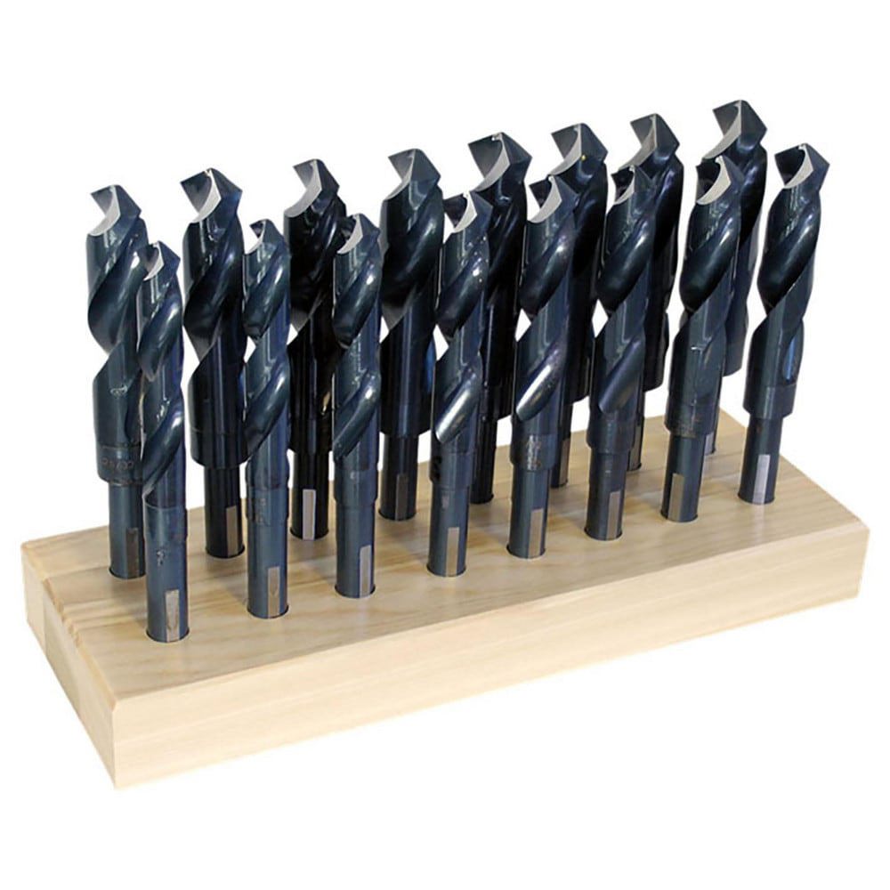 Drill Bit Set: Reduced Shank Drill Bits, 16 Pc, 1