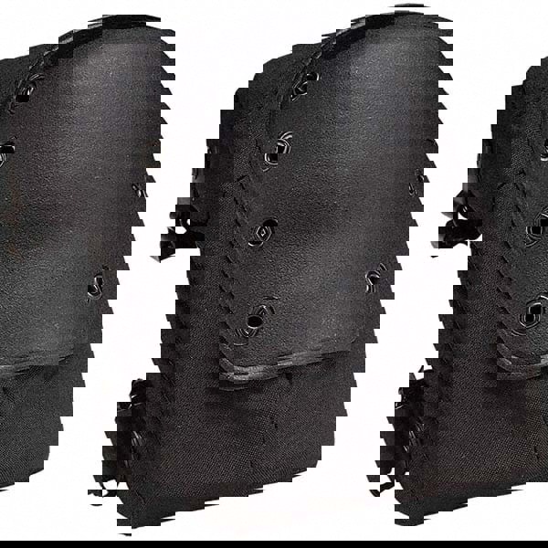 Knee Pad: 2 Strap, Plastic Cap, Buckle Closure, Universal