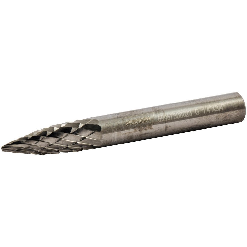 1/2 x 1 x 2-3/4 In. Pointed Tree DC SG-5 Carbide Burr