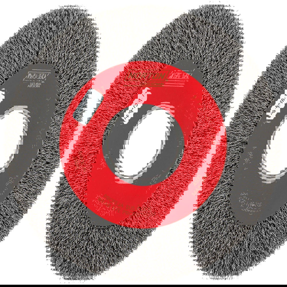 8 x 0.014 x 1/2-2 x 1-5/8 x 3/4 In. BlueFire CS Crimped Wire Bench Wheel Brush