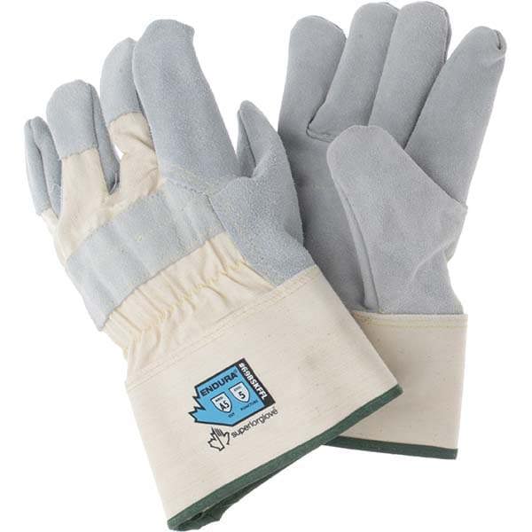 Cut, Puncture & Abrasion-Resistant Gloves: Superior Glove Works 69BSKFFL, Size X-Large, ANSI Cut A5, ANSI Puncture 5, Uncoated, Leather