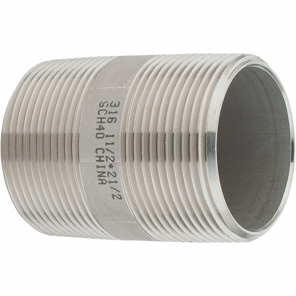 Stainless Steel Pipe Nipple: 1-1/2