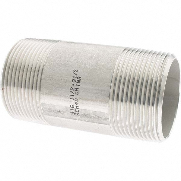 Stainless Steel Pipe Nipple: 1-1/2