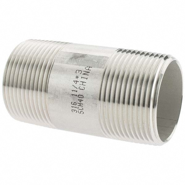 Stainless Steel Pipe Nipple: 1-1/4