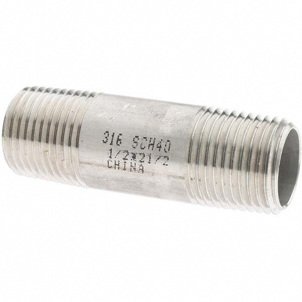 Stainless Steel Pipe Nipple: 1/2