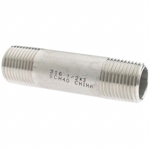 Stainless Steel Pipe Nipple: 1/2