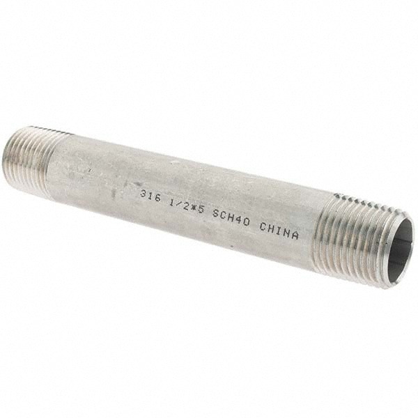 Stainless Steel Pipe Nipple: 1/2