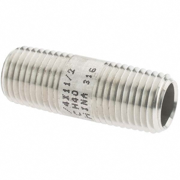 Stainless Steel Pipe Nipple: 1/4