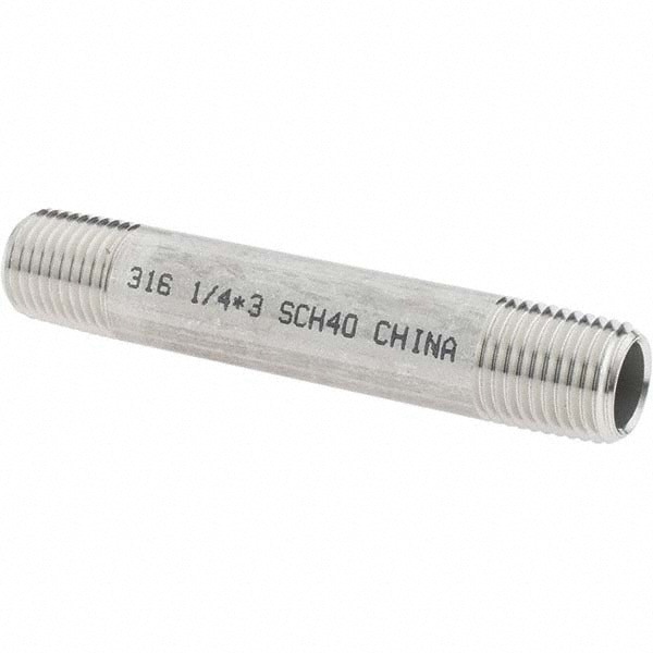Stainless Steel Pipe Nipple: 1/4